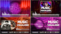 provide the coolest music promo, audio spectrum, audio visualizer, audio react