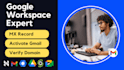 create and setup gsuite, business email,domain email,google workspace in 1 hour
