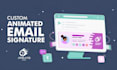 create a custom animated HTML email signature