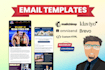 design professional email newsletter template