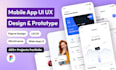 create mobile app UI UX design, wireframe and app prototype figma