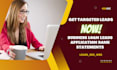 provide business loan leads application statements