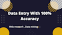 do fastest data entry in one day and web search