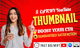 create attractive amazing youtube video thumbnail design