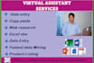 do virtual assistant for excel data entry