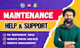 provide maintenance help, and support for your wordpress website