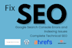fix google search console index coverage errors