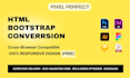convert PSD, xd, figma, sketch, PDF to HTML CSS bootstrap 5 responsive website