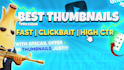 design your youtube thumbnail like sick fast , catchy