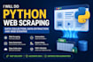 do python web scraping, data collection, data extraction and web scraper