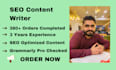 write SEO blogs posts and articles as your content writer