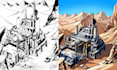 hand drawn illustrations generating color with ai
