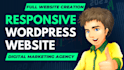 create digital marketing agency website, full website creation