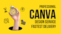 design digital graphics, social media post with canva, canvas spotify