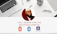 design html css bootstrap website