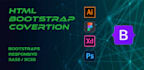 convert PSD, xd, figma to HTML bootstrap responsive website