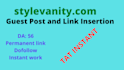 guest post and link building on stylevanity
