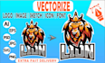 do manual, vector tracing, modify, vectorize, re edit logo, jpg to vector