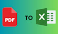 convert PDF to excel