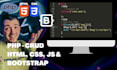 provide crud application using PHP, mysql with HTML, CSS, js and bootstrap