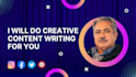 do creative content writing