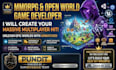 develop multiplayer mmorpg open world game in unity unreal engine