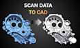 reverse engineer 3d scan stl to parametric cad model