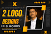 do 2 expert minimalist and modern logo creations in 8 hours