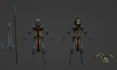 create psx low poly 3d art and animations