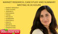 do market research, swot, pestle, and competitor analysis for any business