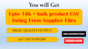 translate vendor excel file into CSV listing to shopify