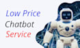 create social media or website chatbot at a low price