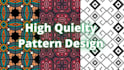 selling high quality 4k pattern disign