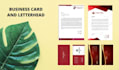 design business card and letterhead