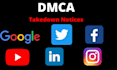 report to reddit twitter facebook google instagram tiktok youtube under dmca