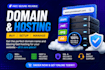 help you to buy a domain name and hosting