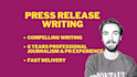 write press releases of the highest professional quality