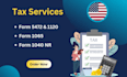 prepare tax forms 5472 and 1120
