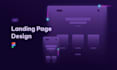 design your landing page UI UX