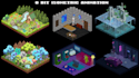 create isometric pixel art assets for games