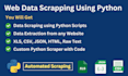 do web scraping and data mining from any website