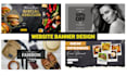 design a modern web and website banner, slider, banner ads, or shopify header