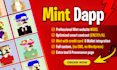 develop nft minting dapp, solidity smart contract, web3 dapp