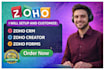 automate your business with zoho one, zoho CRM,campaigns and forms