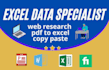 do data entry, email collaction, web research, lead generation, for your company