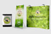design modern printable backdrop or trade show banner