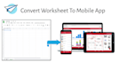 convert your worksheet to appsheet mobile app
