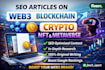 write SEO articles on web3 and blockchain