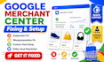 fix google merchant center suspension and misrepresentation