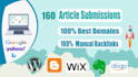 create premium article backlinks accordingly your site niche